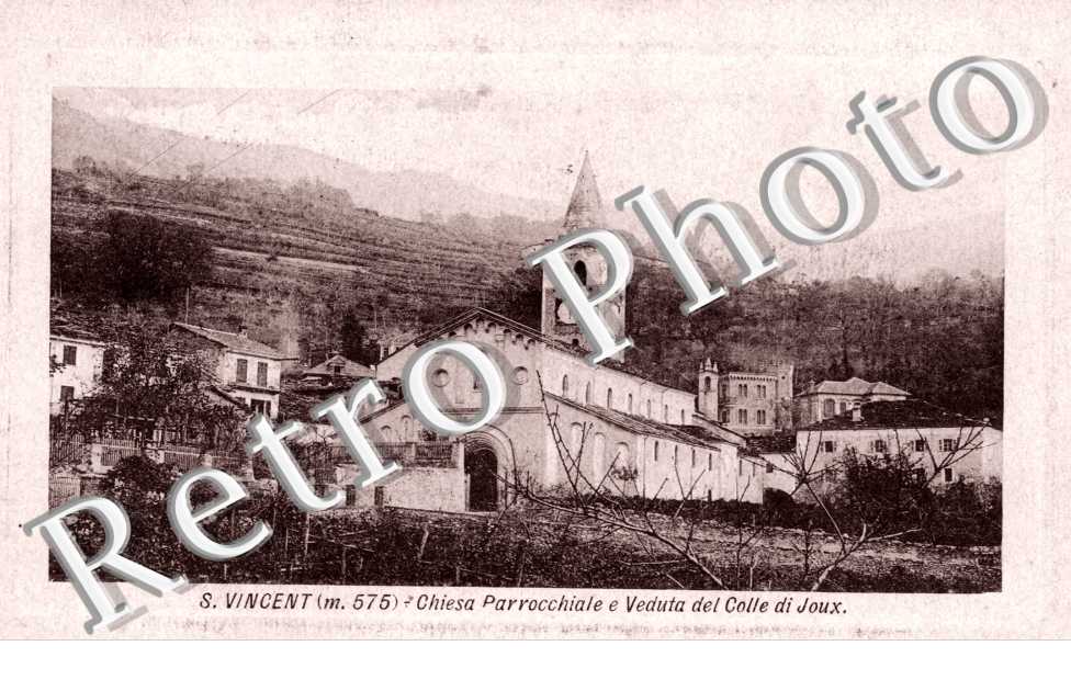 Chiesa Parrochiale e Veduta del Colle di Joux
