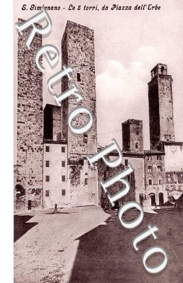 le 5 torri, da piazza dell'Erbe