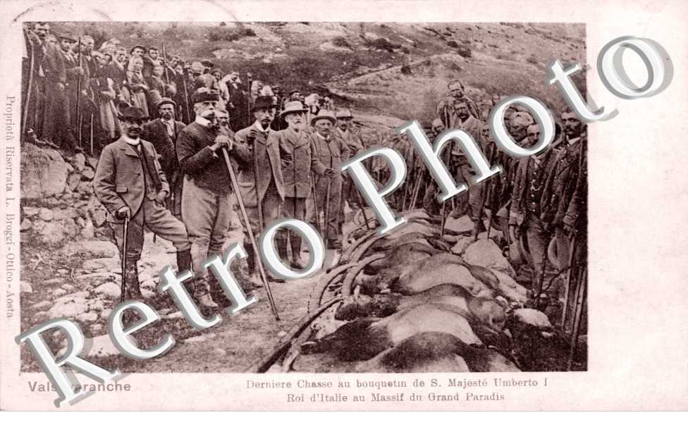 Derniere Chasse au bouquetin de Sa Majeste Umberto I, Roi d'Italie au Massif du Grand Paradis