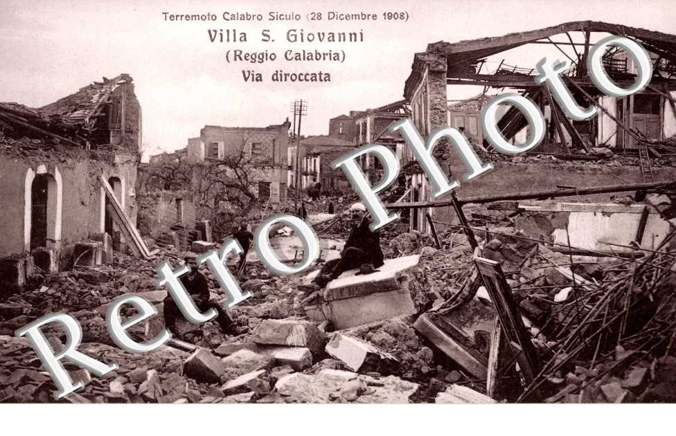 Via diroccata, Terremoto Calabro Siculo, 28 dicembre 1908