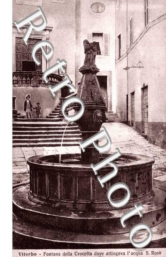 fontana della crocetta dove attingeva l'acqua S. Rosa