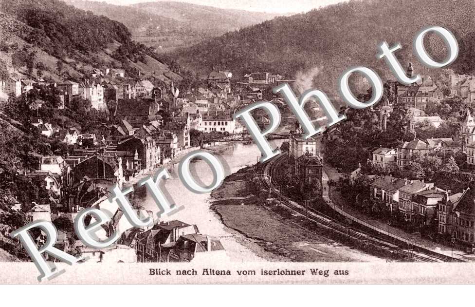 Blick nach Altena vom iserlohner Weg aus