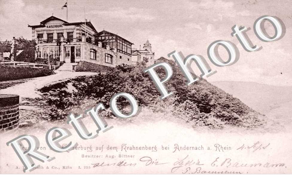 gruss von dem Kaiserburg auf dem bei Andernach a. Rhein