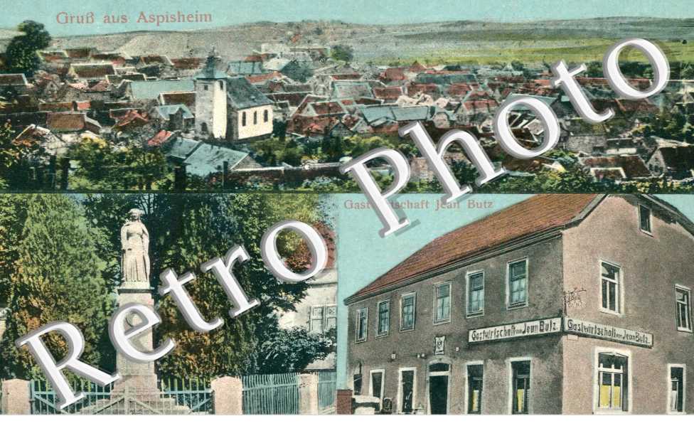 Gruss aus Aspisheim, gastwirtschaft Jean Butz