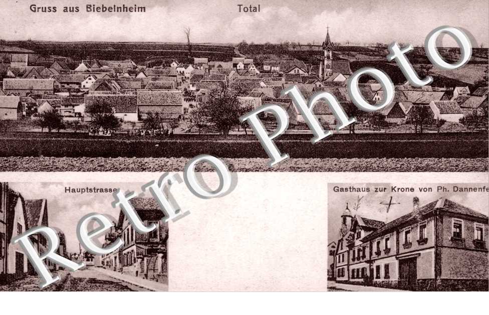 Total, Gasthaus zur Krone von Ph. Dannenfelser, Hauptstrasse