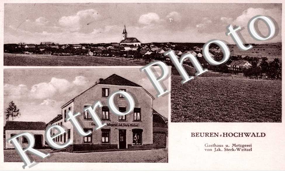 Beuren-Hochwald, Gasthaus und Metzgerei von jak. Sterk-Weitzel