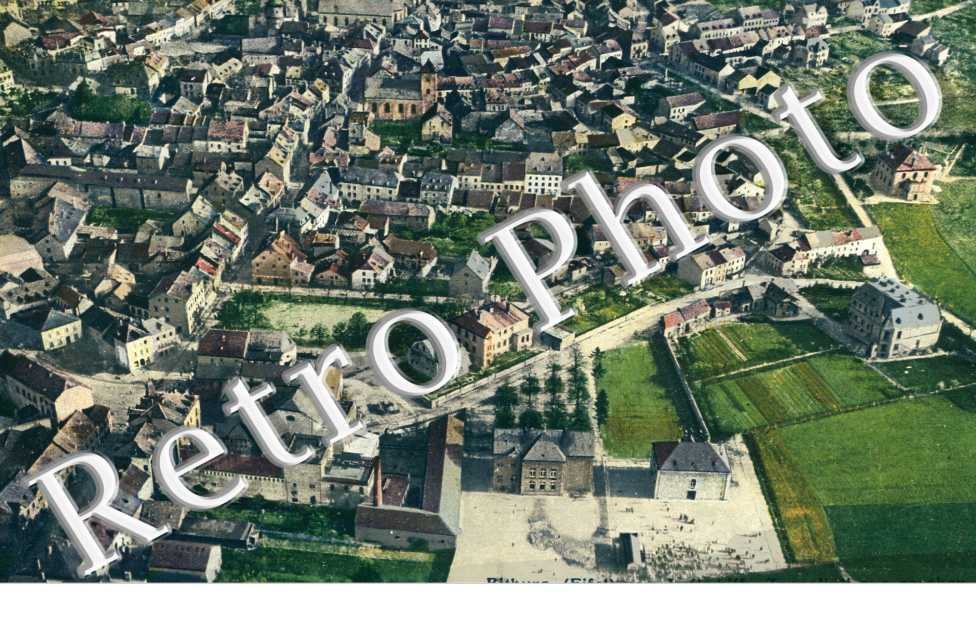 Bitburg von Luftschiff "Zeppelin" aus gesehen