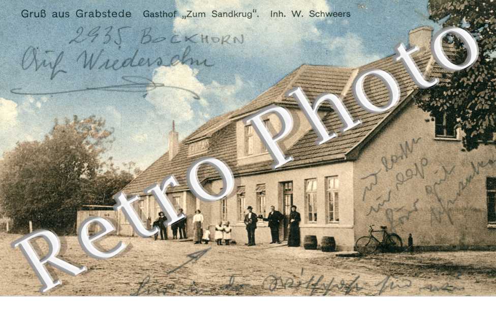 Gruss aus Grabstede, Gasthof "Zum Sandkrung" Inh. W. Schweers