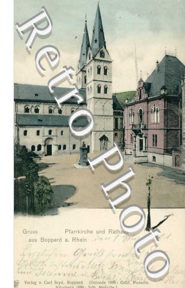 Pfarrkirche und Rathaus aus Boppard am Rhein