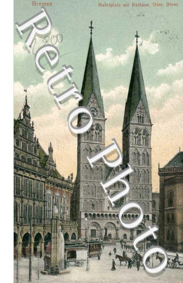 Marktplatz mit rathaus, Dom, Borse