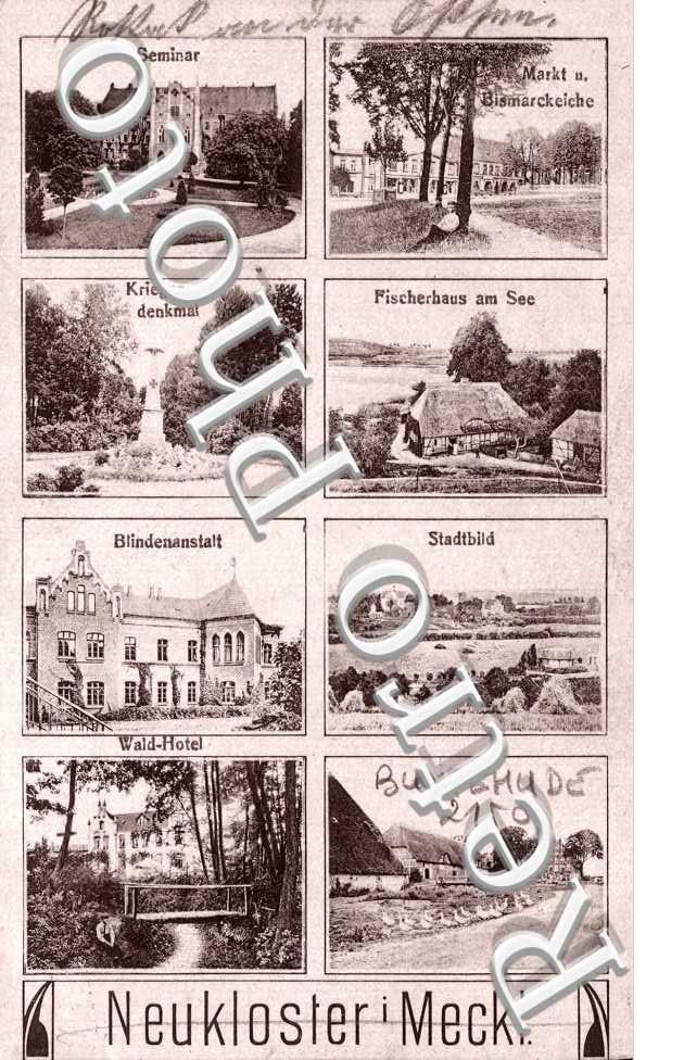 Seminar, Krieger-denkmal, Blindenanstalt, Wald-Hotel, Stadtbild, Fischerhaus