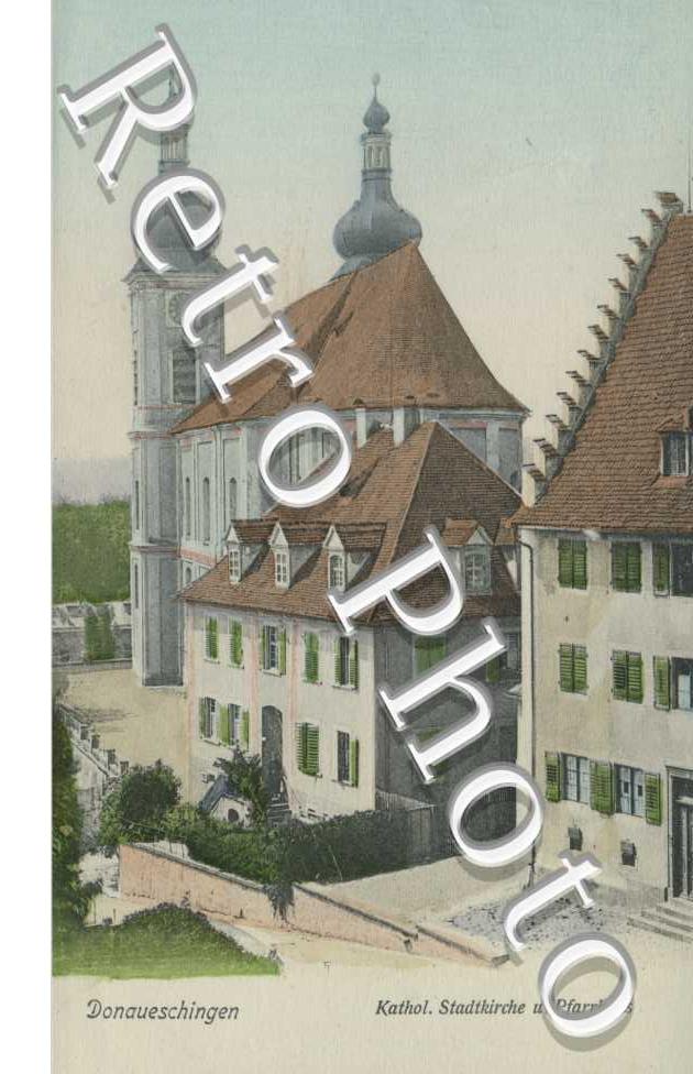 kathol. stadtkirche u. pfarrhaus