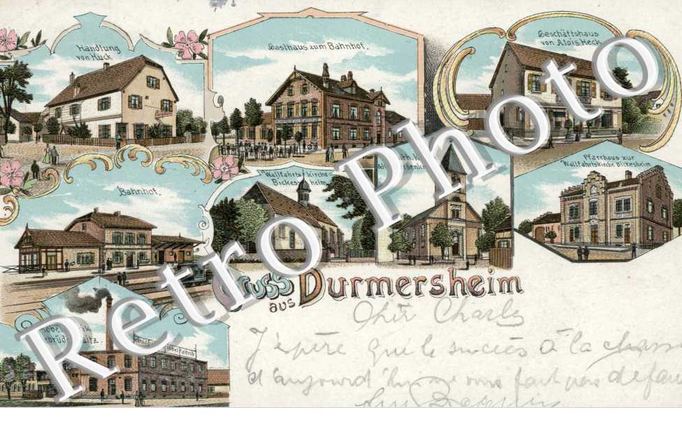 Gasthaus zum Bahnhof, handlung von Huck, Bahnhof, Geschaftshaus von Alois Heck
