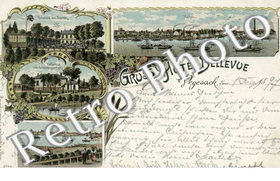 Hafen, Bellevue mit garten, bellevue vom Strandegeshen