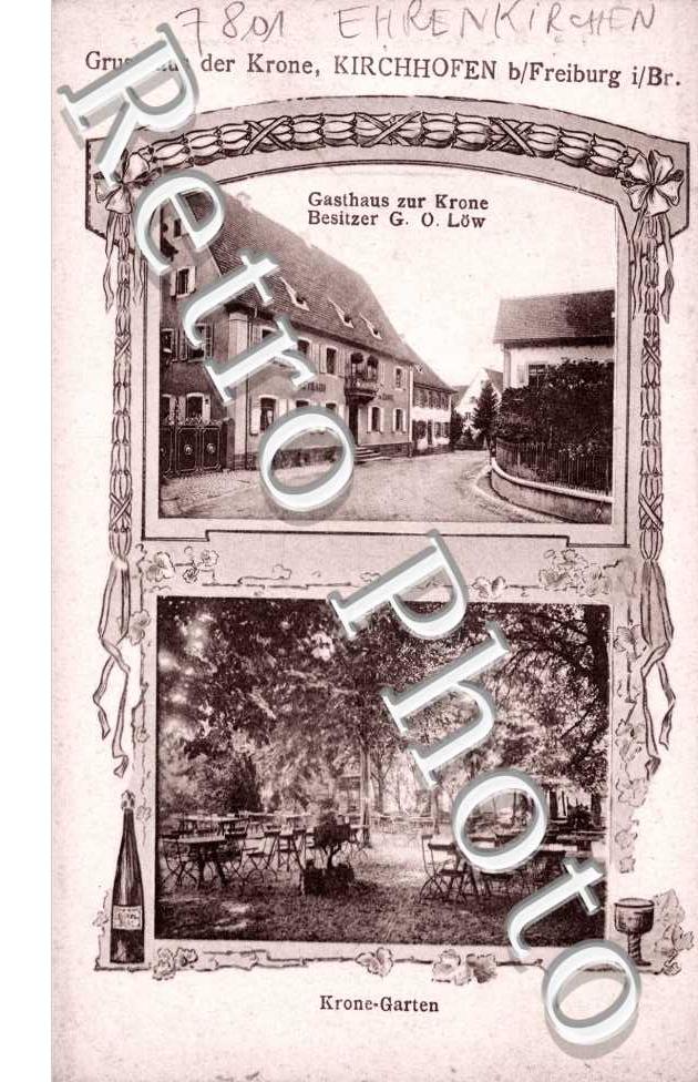 Gasthaus zur Krone Besistzer G. O. Low, Krone-Garten