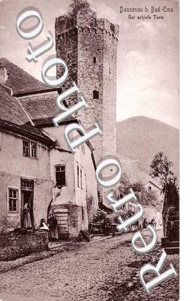Dausenau bei Bad Ems, Der Schiefe Turm