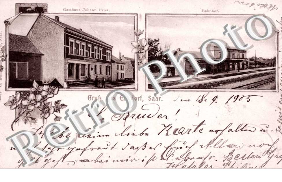 Gasthaus Johann Fries, Bahnhof
