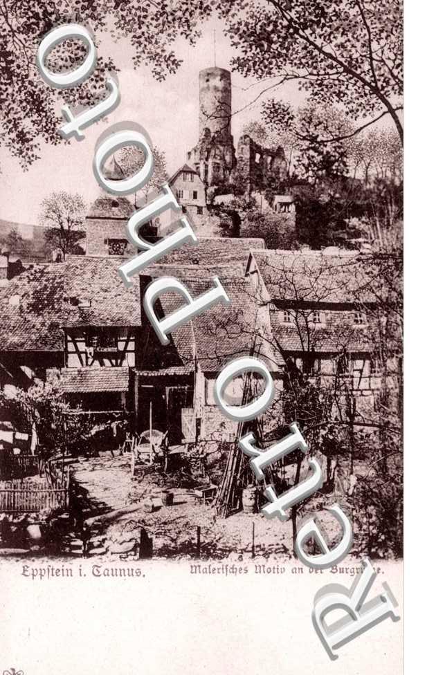 malerifches motiv an der burgruine