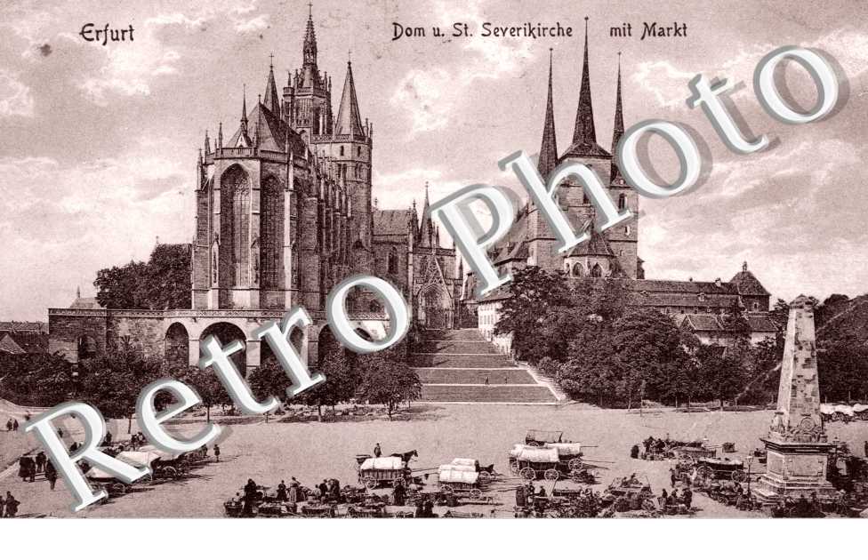 Dom und Saint Severikirche mit Markt