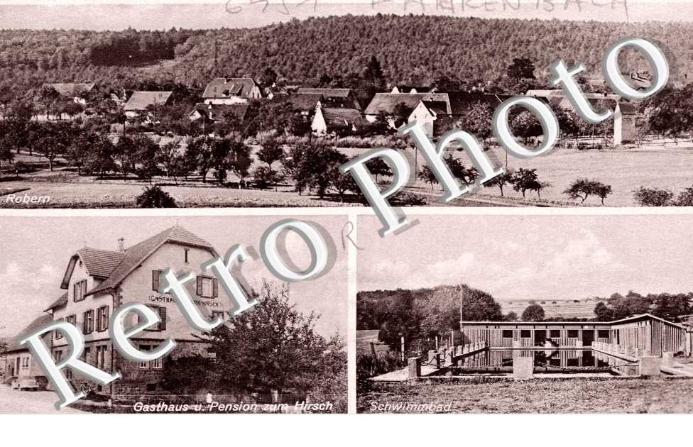 Robern, Gasthaus und Pension zum Hirsch, Schwimmbad