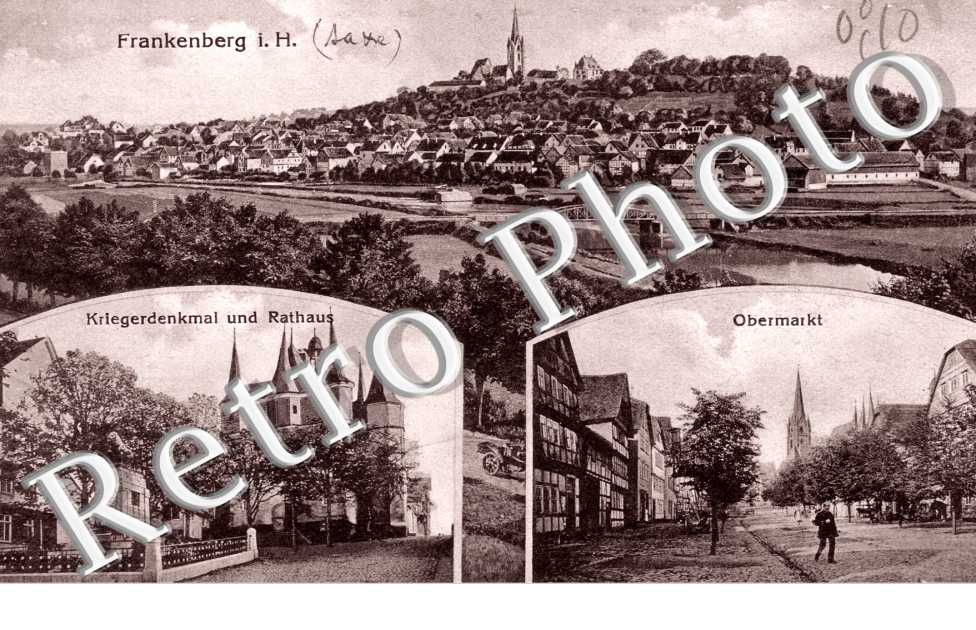 Kriegerdenkmal und Rathaus, Obermarkt