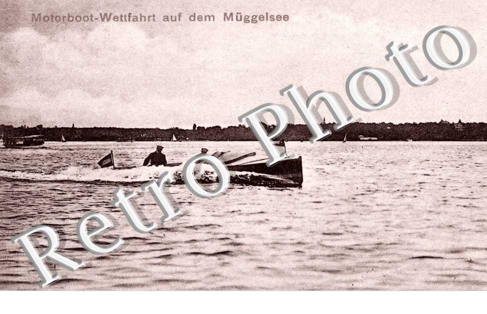 motorboot-wettfahrt auf dem Muggelsee