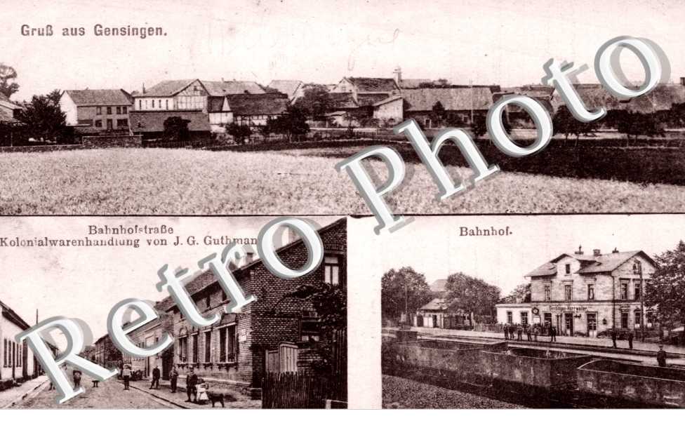 Bahnhof, Bahnhofstrasse, Kolonialwarenhandlung von J. G Guthmann