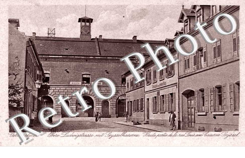Haute Partie de la Rue Louis avec Caserne Scyssel