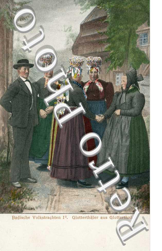 Badische Volkstrachten III, Glotterthaler aus dem Glotterthal