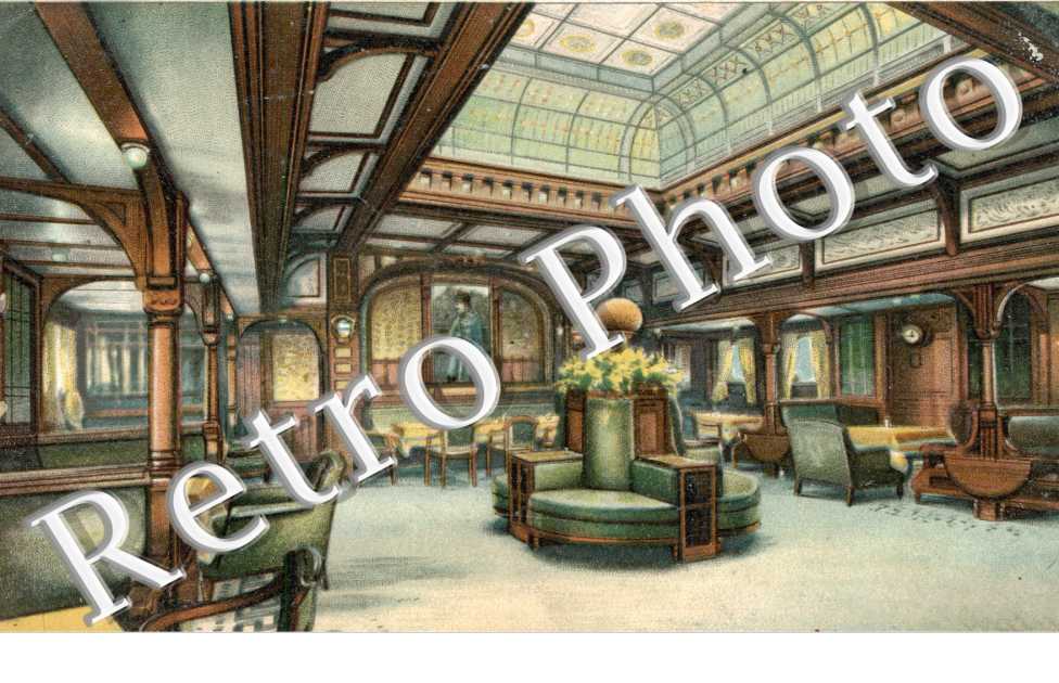Amerika Linie, Dampfer Konig Friedrich August Rauchsalon
