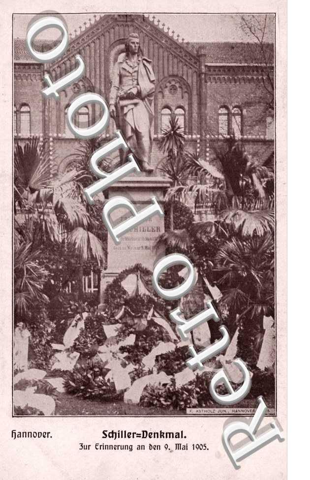 Schiller Denkmal  zur erinnerung an den 9 mai 1905
