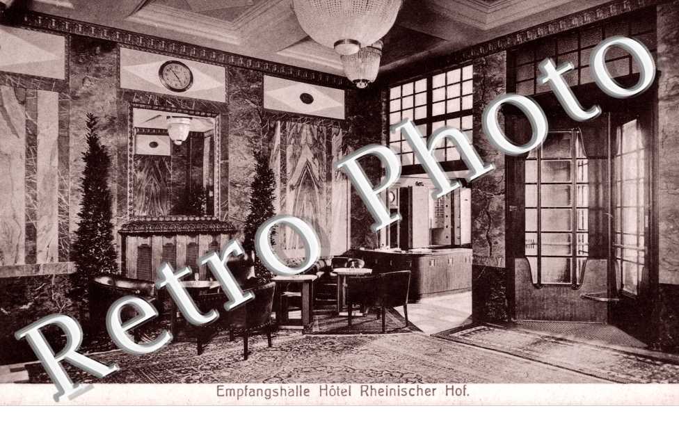 Empfangshalle Hotel Rheinischer Hof.