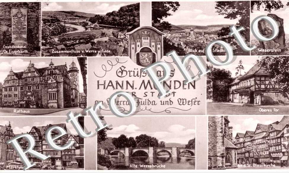 Weserstein, Oberes Tor, Alte Werrabrucke, Rathaus, marktplatz