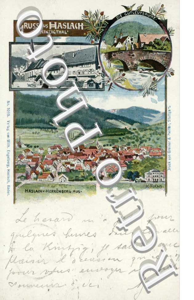 Gruss aus haslach im Kinzigthal
