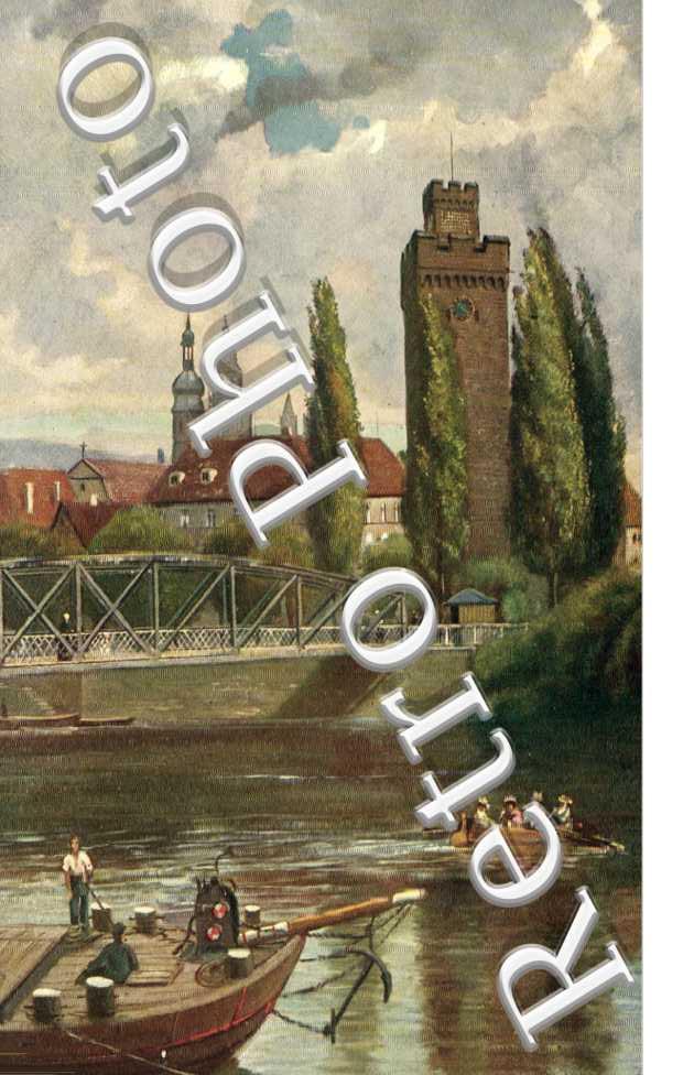 partie am Neckar mit dem Götzenturm