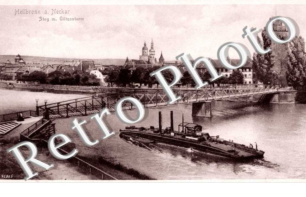 Heilbronn am Neckar, Steg mit Gotzenturm