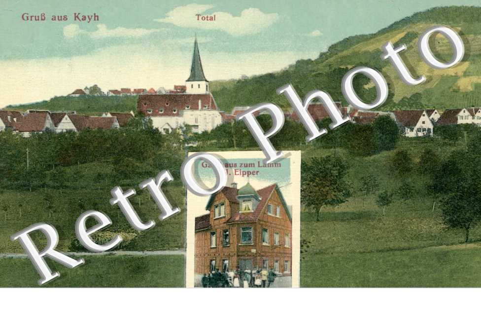 gruss aus Kayh   - Gasthaus zum Lamm J. Eipper - Total