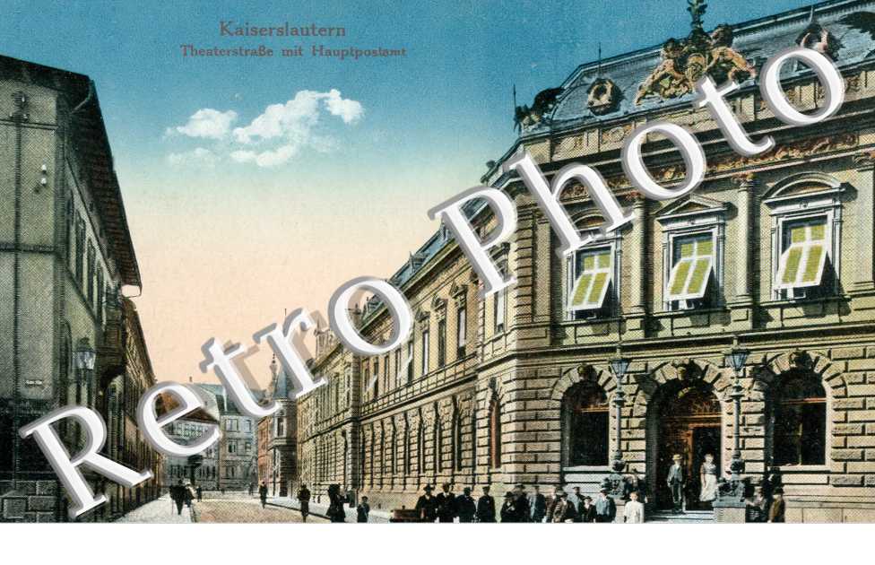 Theaterstrasse mit Hauptpostamt