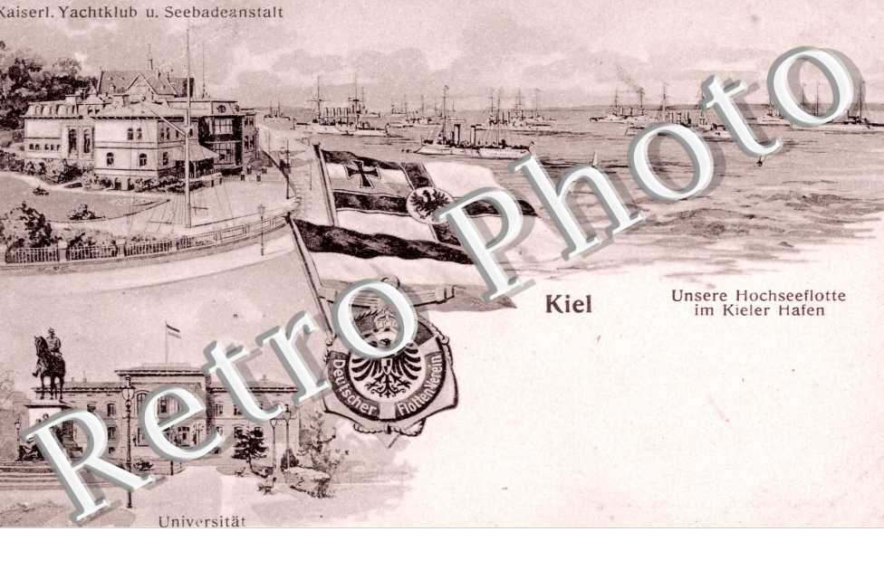 unsere Hochseeflotte im kieler hafen