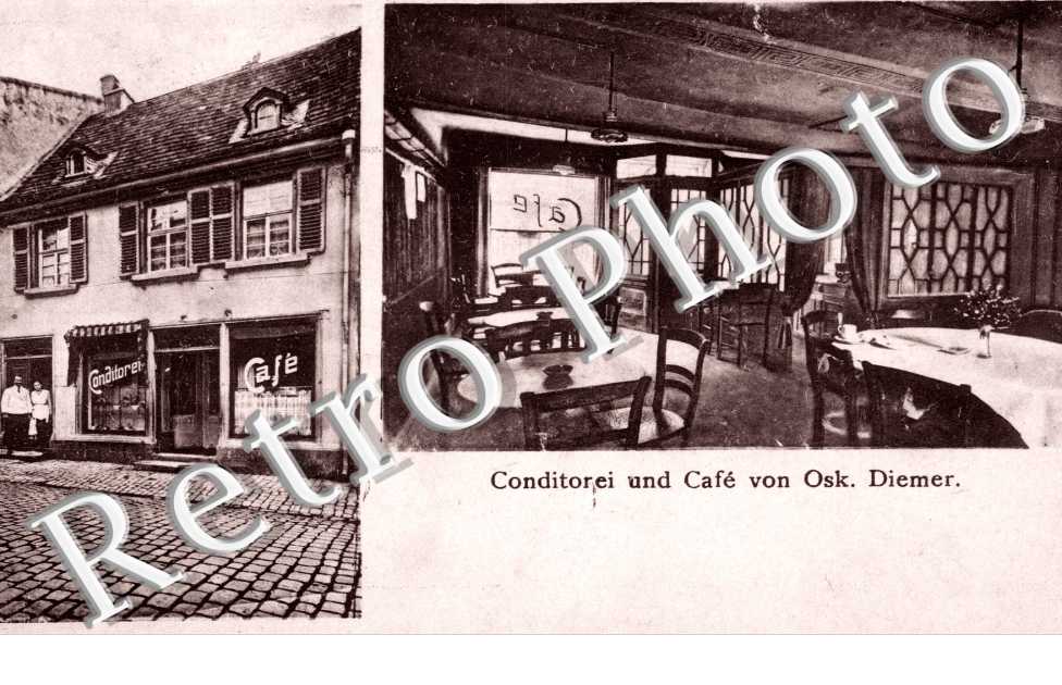 conditorei und cafe von osk. diemer.