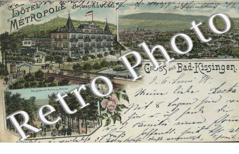 Kurgarten mit rakoczy-brunnen hotel Metropole