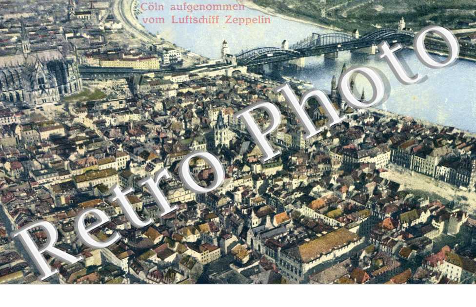 Aufgenommen vom Luftschiff Zeppelin