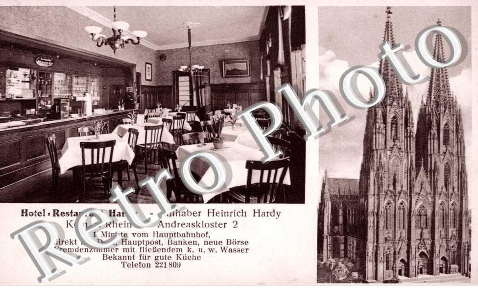 Hotel-Restaurant Hardy, Inhaber Heinrich Hardy, Andreaskloster 2