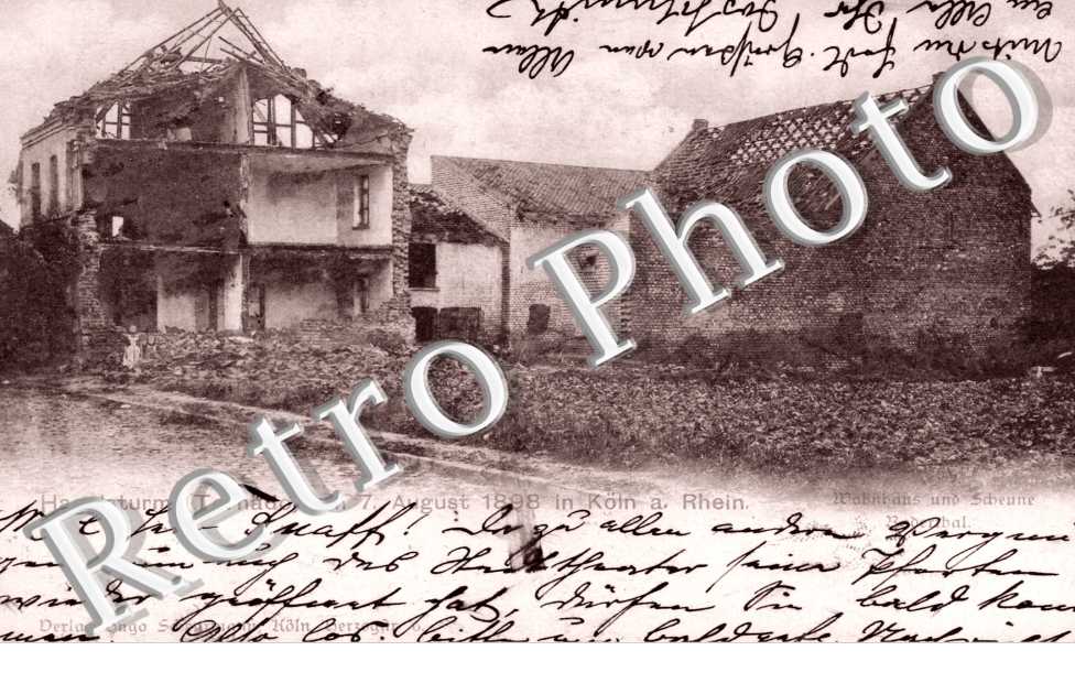 Hagelsturm am 7. August 1898 in Koln am Rhein, Wohnhaus