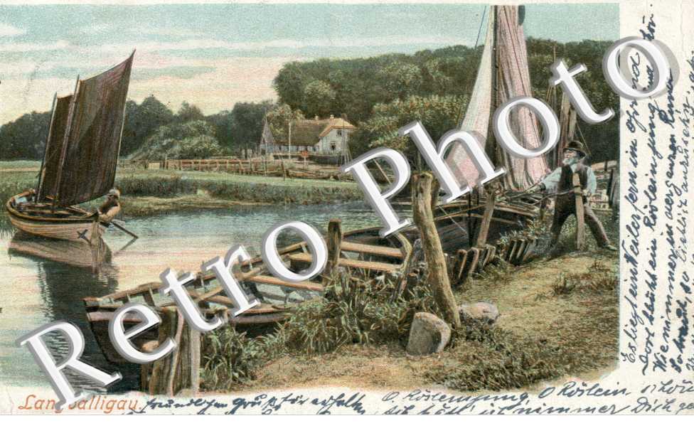 Bords de l'eau et ses barques