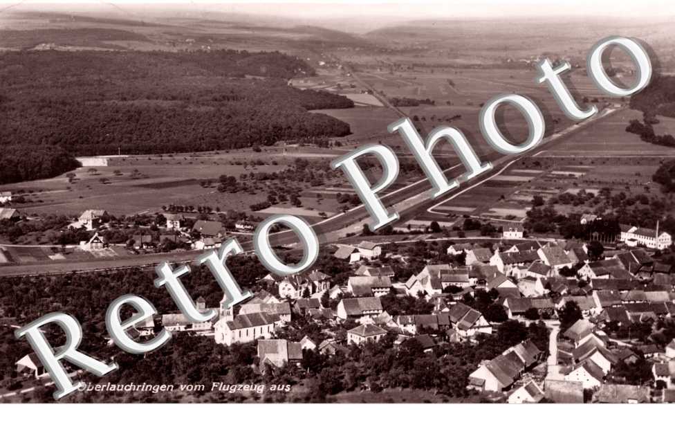 Oberlauchringen von Flugzeug aus