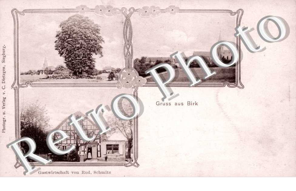 Gruss aus Birk - Gastwirtschaft von Rud. Schmitz