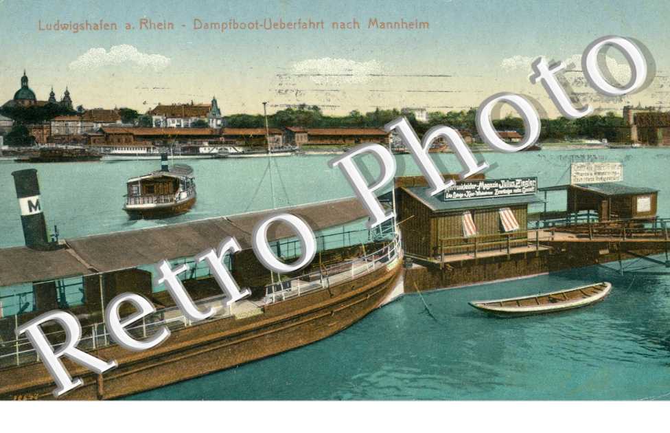 Dampfboot Ueberfahrt nach Mannheim