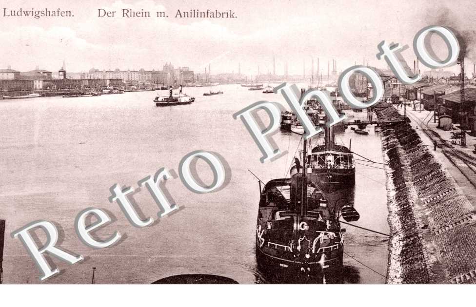 Der Rhein m. Anilinfabrik