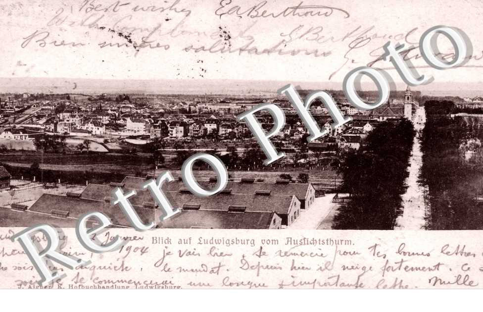 blick auf Luidwigsburg vom Auslichtsthurm